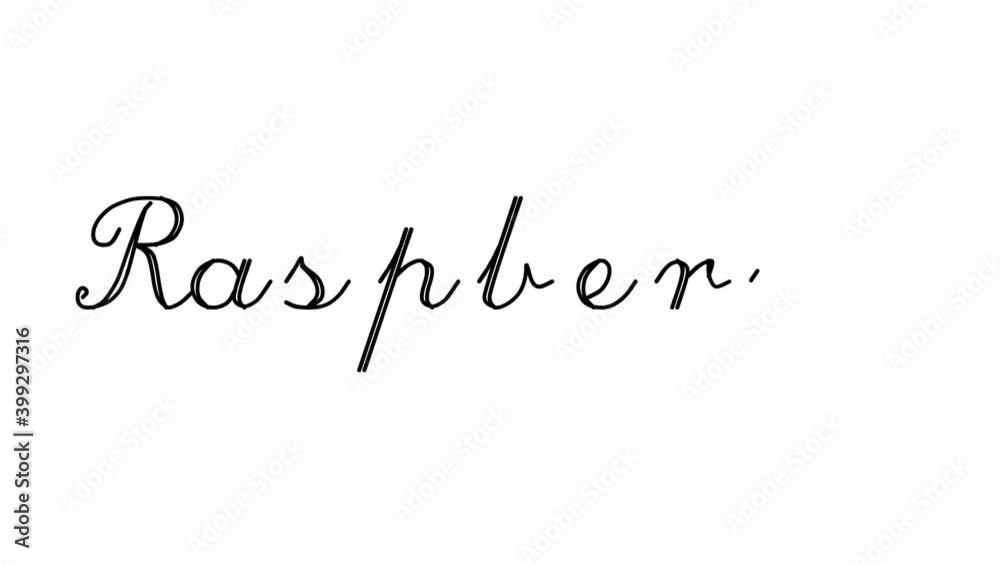 Raspberry Decorative Handwriting Animation in Six Cursive and Gothic Fonts Raspberry Decorative Handwriting Animation in Six Cursive and Gothic Fonts