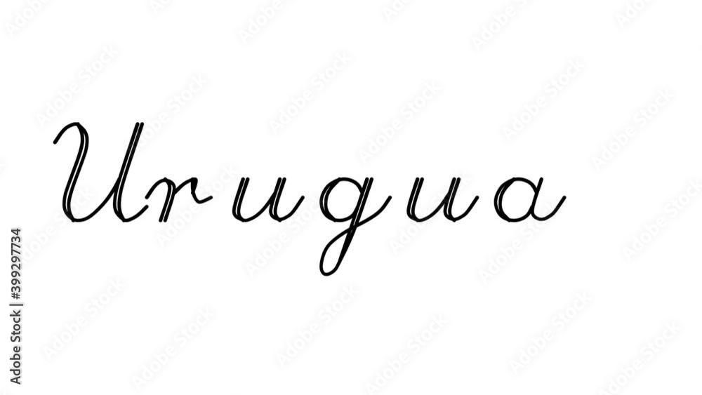 Uruguay Decorative Handwriting Animation in Six Cursive and Gothic Fonts Uruguay Decorative Handwriting Animation in Six Cursive and Gothic Fonts