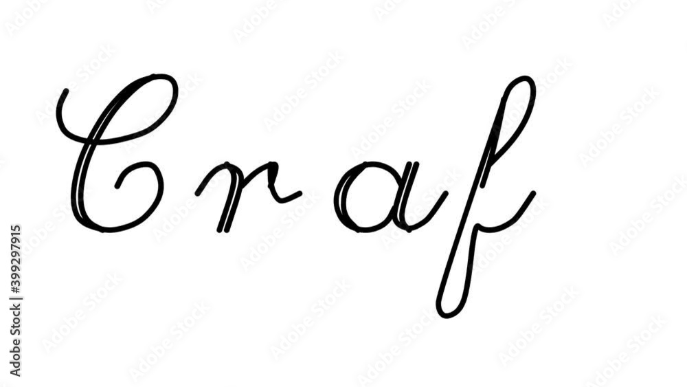 Craft Decorative Handwriting Animation in Six Cursive and Gothic Fonts Craft Decorative Handwriting Animation in Six Cursive and Gothic Fonts
