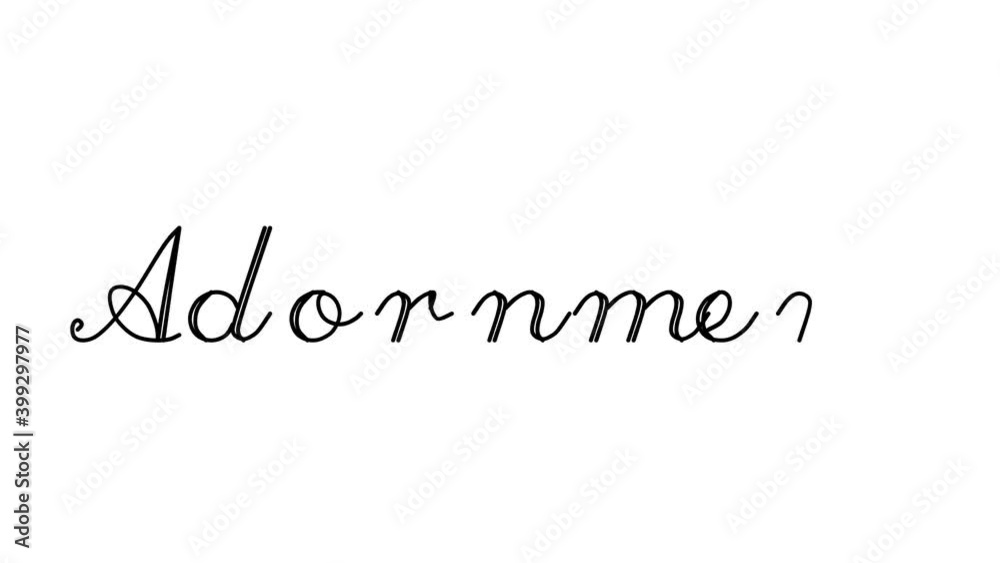 Adornment Decorative Handwriting Animation in Six Cursive and Gothic Fonts Adornment Decorative Handwriting Animation in Six Cursive and Gothic Fonts