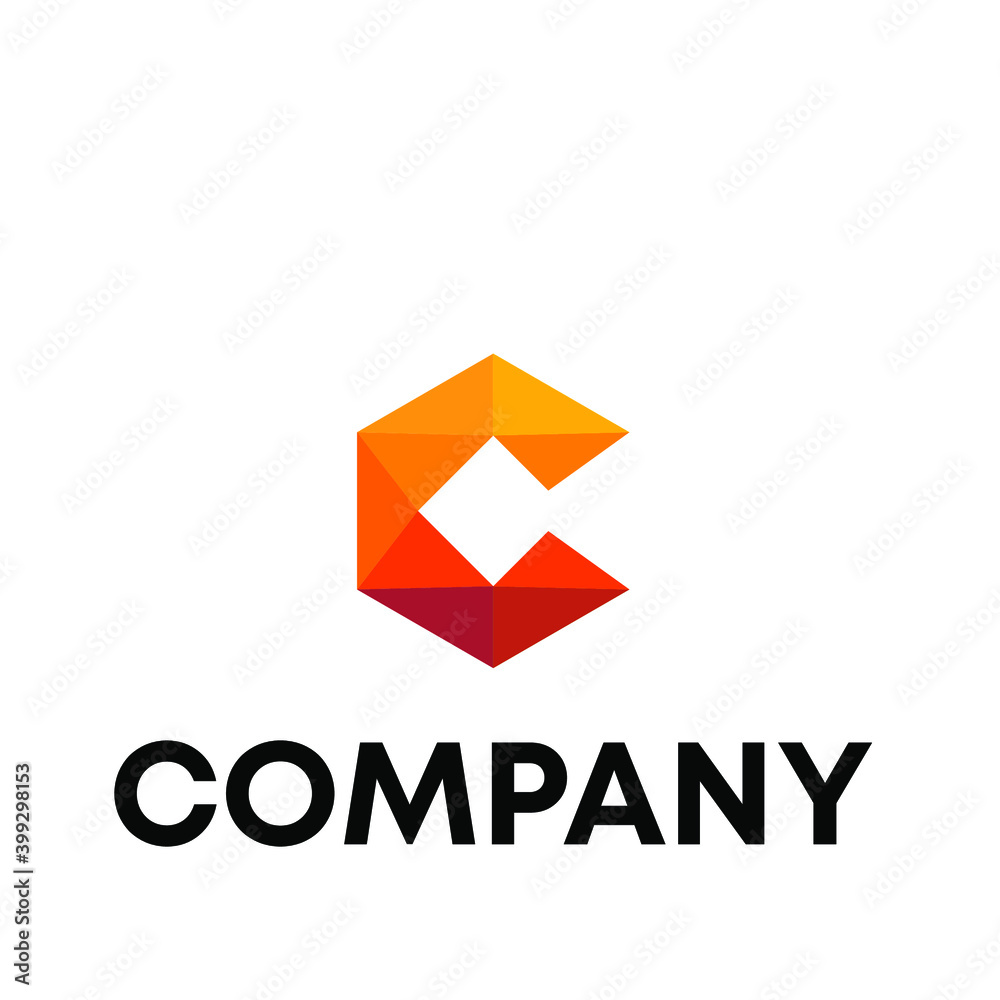 Naklejka premium c logo