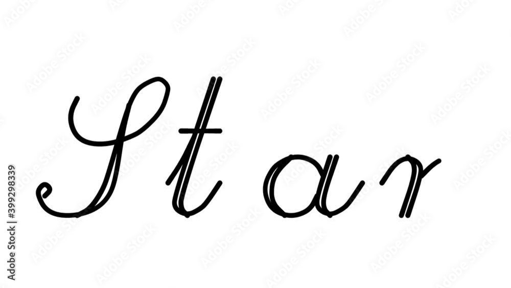 Star Decorative Handwriting Animation in Six Cursive and Gothic Fonts Star Decorative Handwriting Animation in Six Cursive and Gothic Fonts