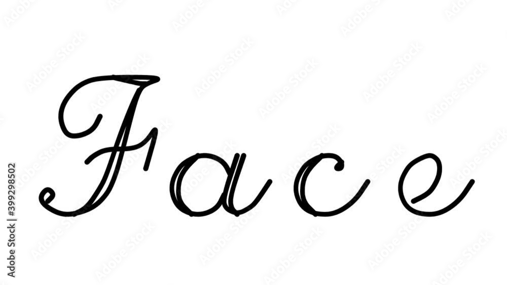 Face Decorative Handwriting Animation in Six Cursive and Gothic Fonts Face Decorative Handwriting Animation in Six Cursive and Gothic Fonts