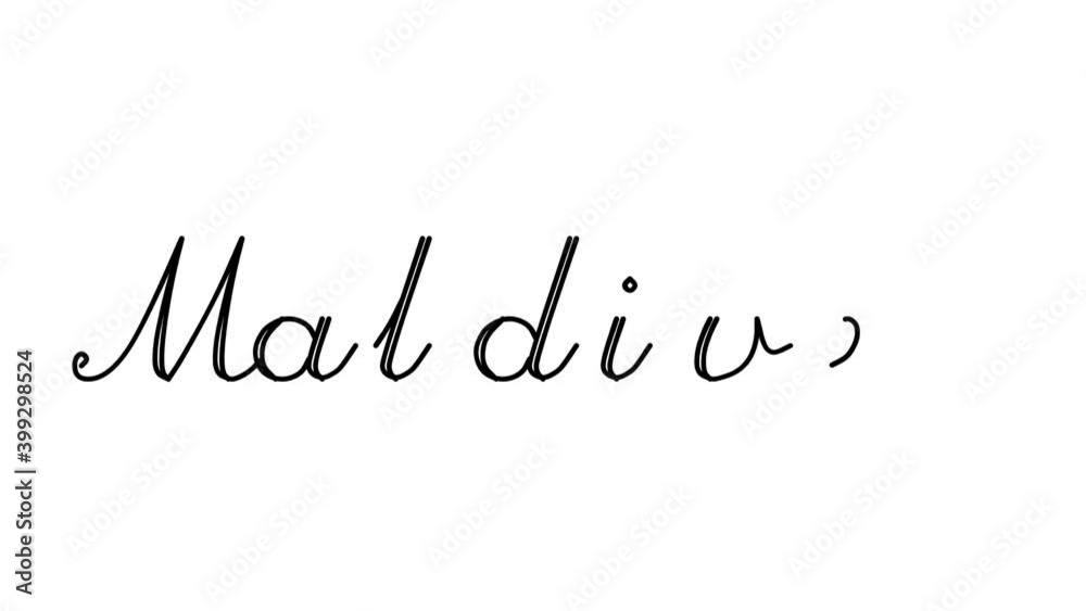 Maldives Decorative Handwriting Animation in Six Cursive and Gothic Fonts Maldives Decorative Handwriting Animation in Six Cursive and Gothic Fonts