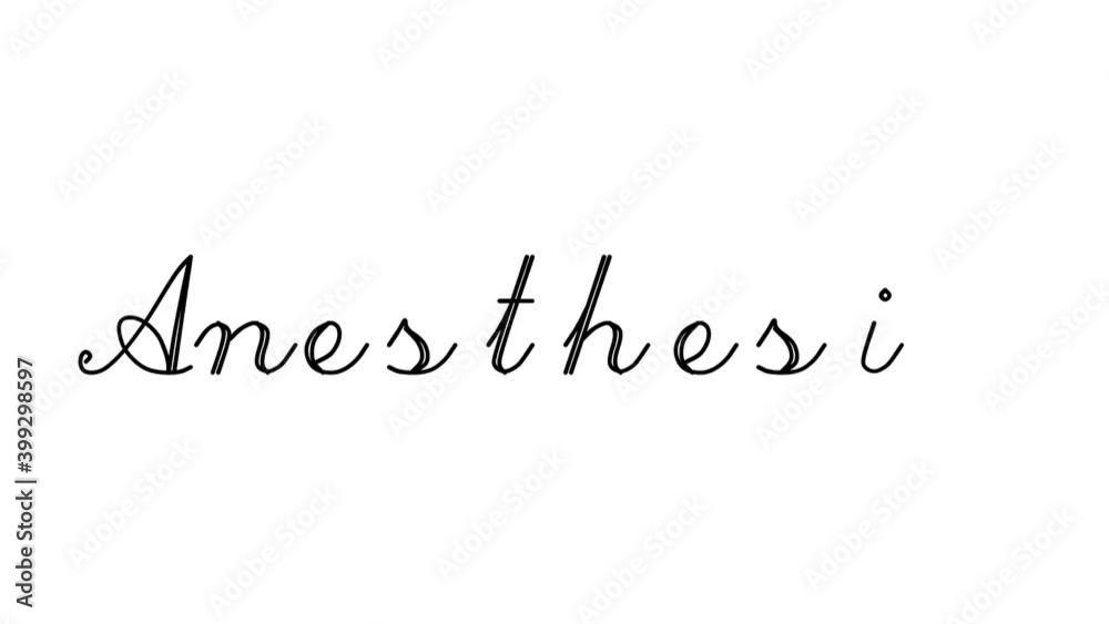 Anesthesia Decorative Handwriting Animation in Six Cursive and Gothic Fonts Anesthesia Decorative Handwriting Animation in Six Cursive and Gothic Fonts