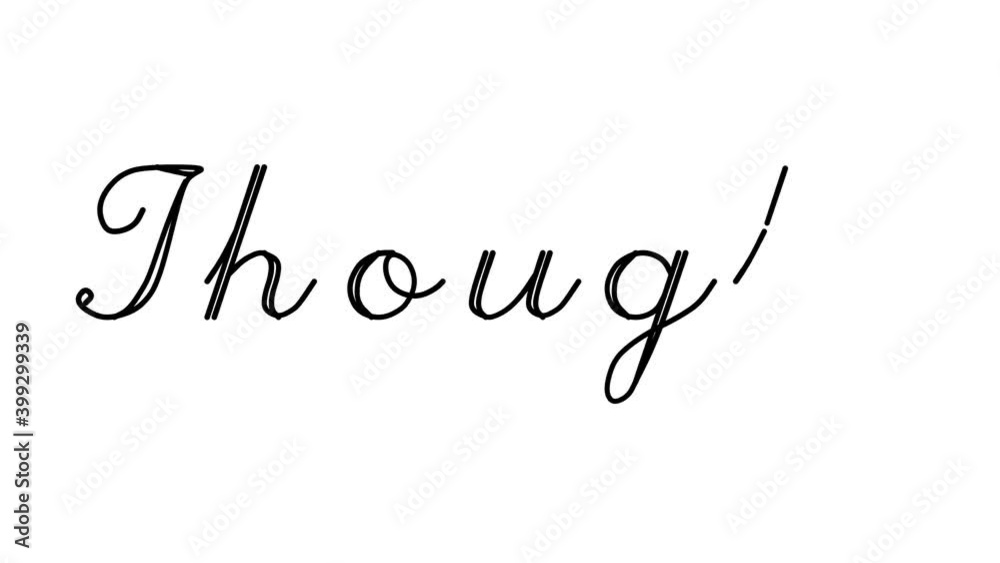 Thought Decorative Handwriting Animation in Six Cursive and Gothic Fonts Thought Decorative Handwriting Animation in Six Cursive and Gothic Fonts