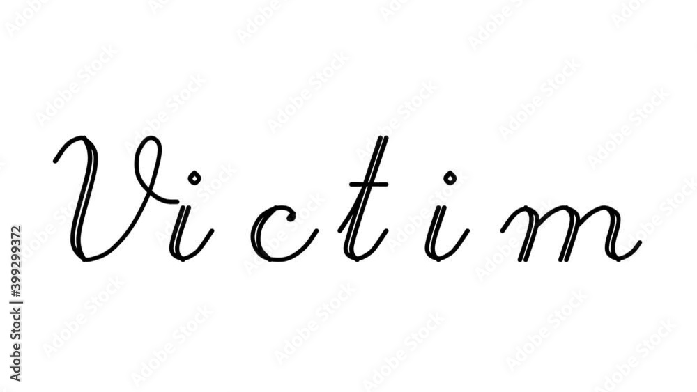 Victim Decorative Handwriting Animation in Six Cursive and Gothic Fonts Victim Decorative Handwriting Animation in Six Cursive and Gothic Fonts