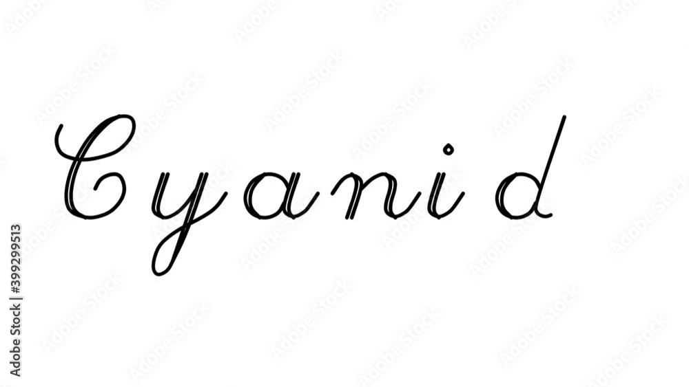 Cyanide Decorative Handwriting Animation in Six Cursive and Gothic Fonts Cyanide Decorative Handwriting Animation in Six Cursive and Gothic Fonts