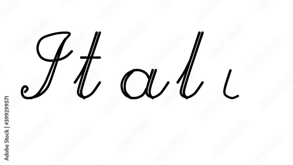 Italy Decorative Handwriting Animation in Six Cursive and Gothic Fonts Italy Decorative Handwriting Animation in Six Cursive and Gothic Fonts