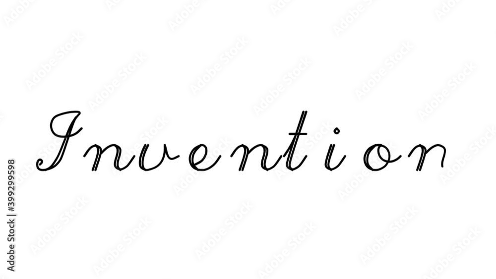 Invention Decorative Handwriting Animation in Six Cursive and Gothic Fonts Invention Decorative Handwriting Animation in Six Cursive and Gothic Fonts