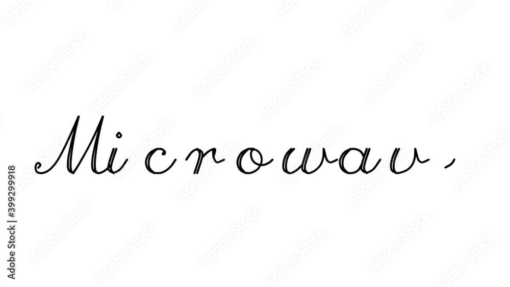 Microwave Decorative Handwriting Animation in Six Cursive and Gothic Fonts Microwave Decorative Handwriting Animation in Six Cursive and Gothic Fonts