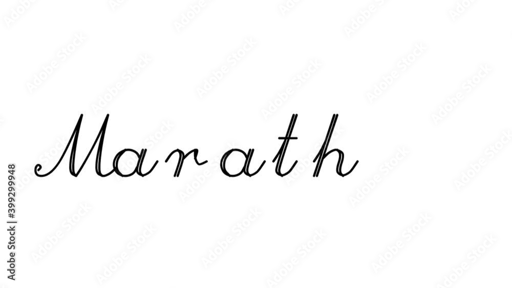 Marathon Decorative Handwriting Animation in Six Cursive and Gothic Fonts Marathon Decorative Handwriting Animation in Six Cursive and Gothic Fonts