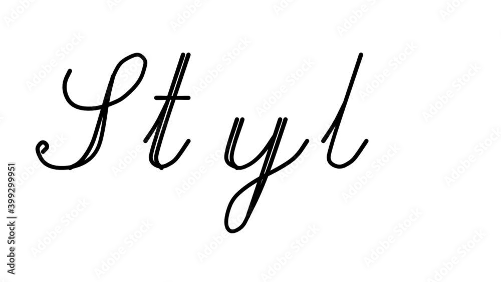 Style Decorative Handwriting Animation in Six Cursive and Gothic Fonts Style Decorative Handwriting Animation in Six Cursive and Gothic Fonts