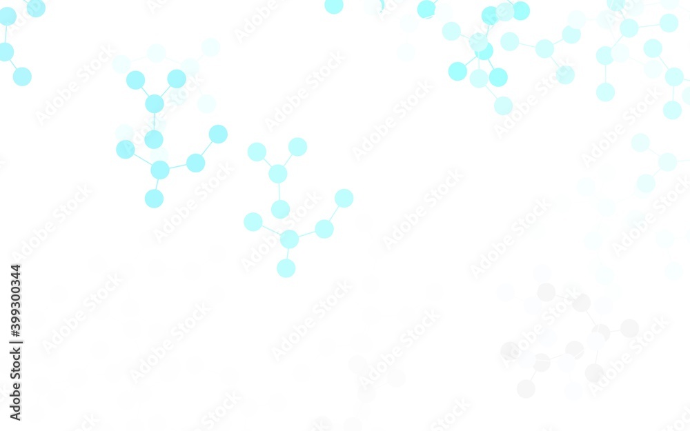 Light Green vector pattern with artificial intelligence network.