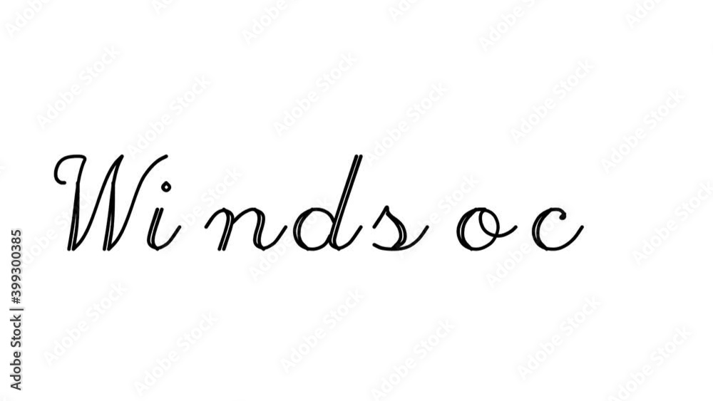 Windsock Decorative Handwriting Animation in Six Cursive and Gothic Fonts Windsock Decorative Handwriting Animation in Six Cursive and Gothic Fonts