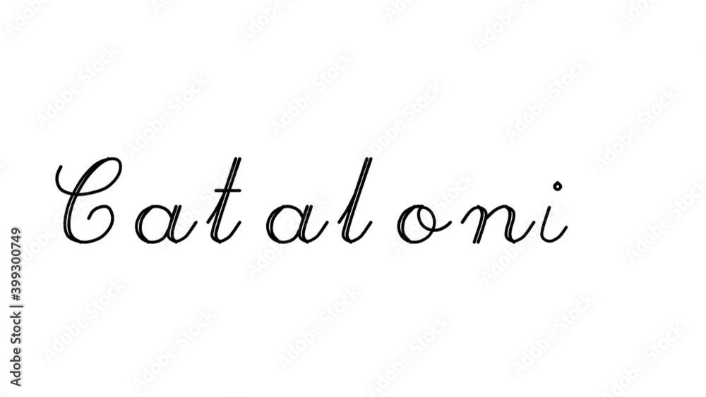 Catalonia Decorative Handwriting Animation in Six Cursive and Gothic Fonts Catalonia Decorative Handwriting Animation in Six Cursive and Gothic Fonts