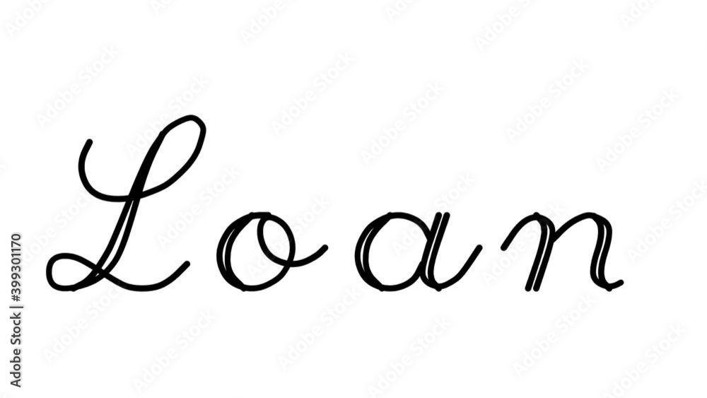 Loan Decorative Handwriting Animation in Six Cursive and Gothic Fonts Loan Decorative Handwriting Animation in Six Cursive and Gothic Fonts