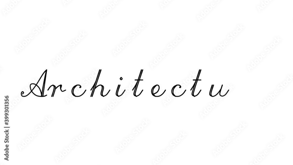 Architecture Decorative Handwriting Animation in Six Cursive and Gothic Fonts Architecture Decorative Handwriting Animation in Six Cursive and Gothic Fonts