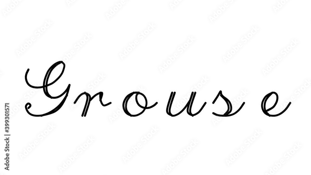 Grouse Decorative Handwriting Animation in Six Cursive and Gothic Fonts Grouse Decorative Handwriting Animation in Six Cursive and Gothic Fonts