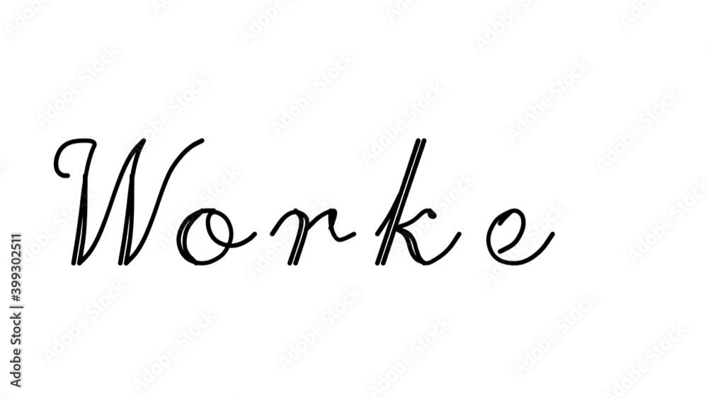 Worker Decorative Handwriting Animation in Six Cursive and Gothic Fonts Worker Decorative Handwriting Animation in Six Cursive and Gothic Fonts