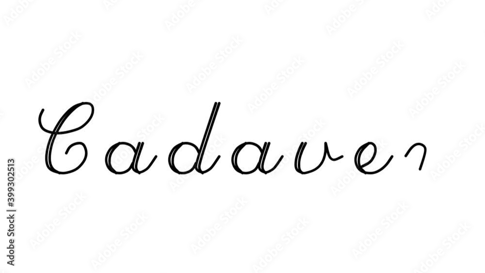 Cadaver Decorative Handwriting Animation in Six Cursive and Gothic Fonts Cadaver Decorative Handwriting Animation in Six Cursive and Gothic Fonts