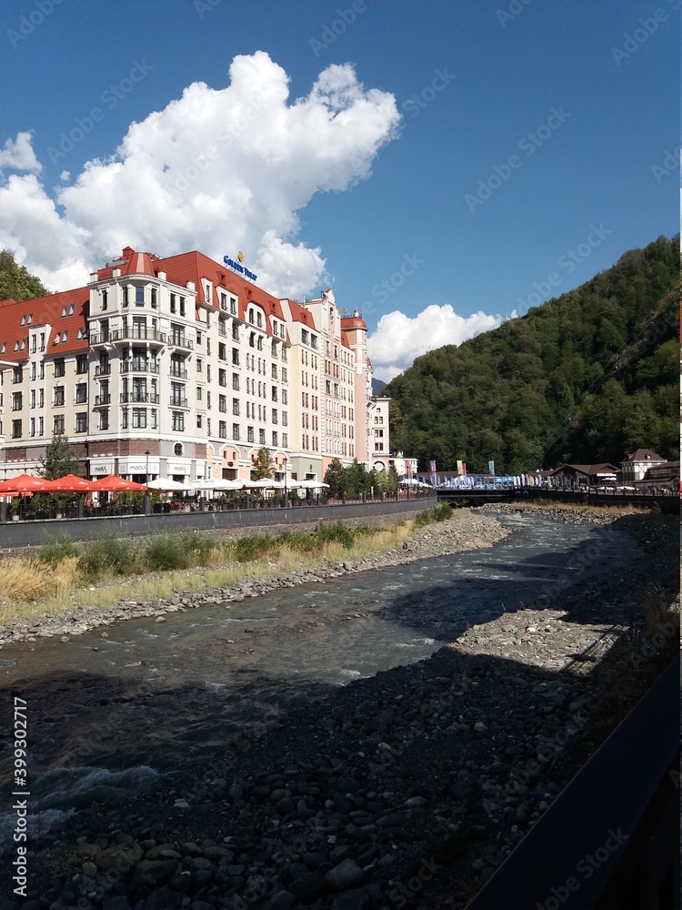 Fototapeta premium view of the old town