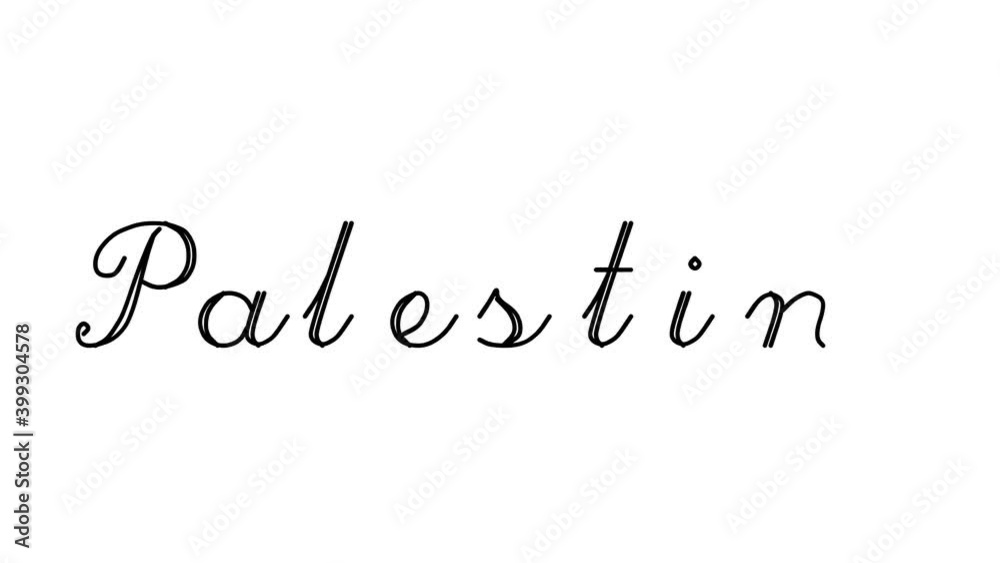 Palestine Decorative Handwriting Animation in Six Cursive and Gothic Fonts Palestine Decorative Handwriting Animation in Six Cursive and Gothic Fonts