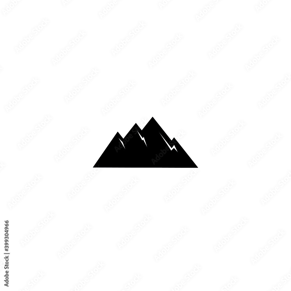 Design Mountains sign, symbol, logo, art isolated on white Design Mountains sign, symbol, logo, art isolated on white