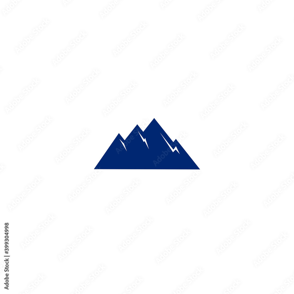 Design Mountains sign, symbol, logo, art isolated on white Design Mountains sign, symbol, logo, art isolated on white