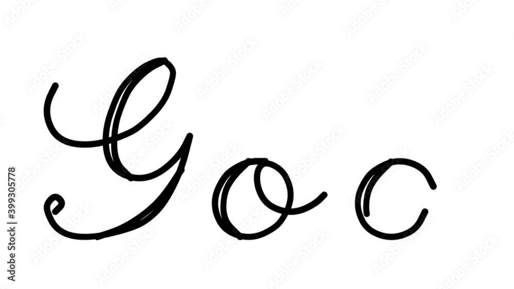 God Decorative Handwriting Animation in Six Cursive and Gothic Fonts God Decorative Handwriting Animation in Six Cursive and Gothic Fonts