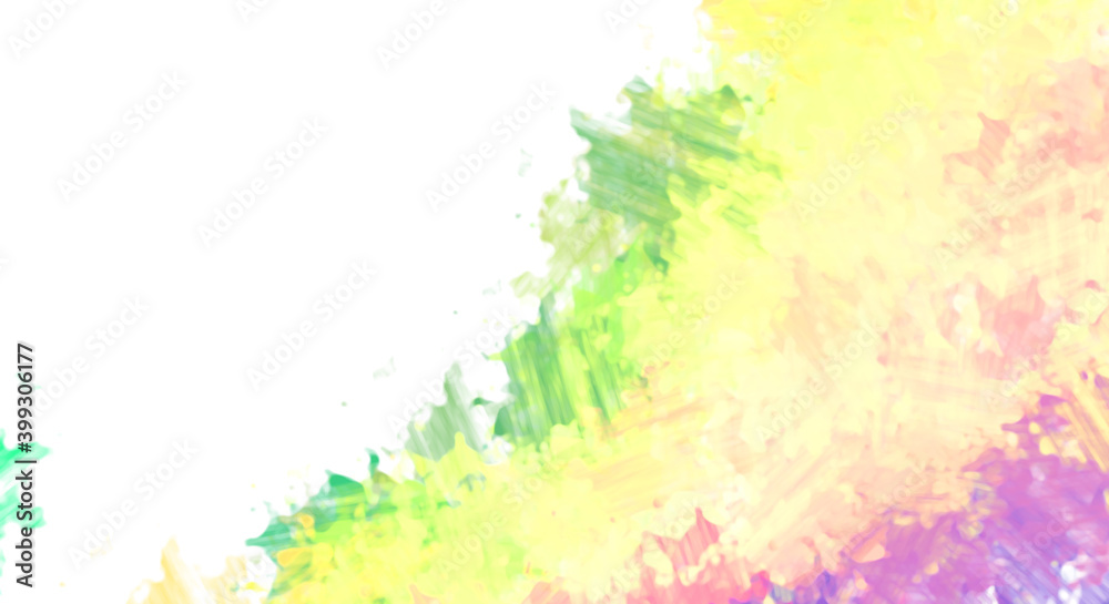 Brushed Painted Abstract Background. Brush stroked painting. Artistic vibrant and colorful wallpaper.