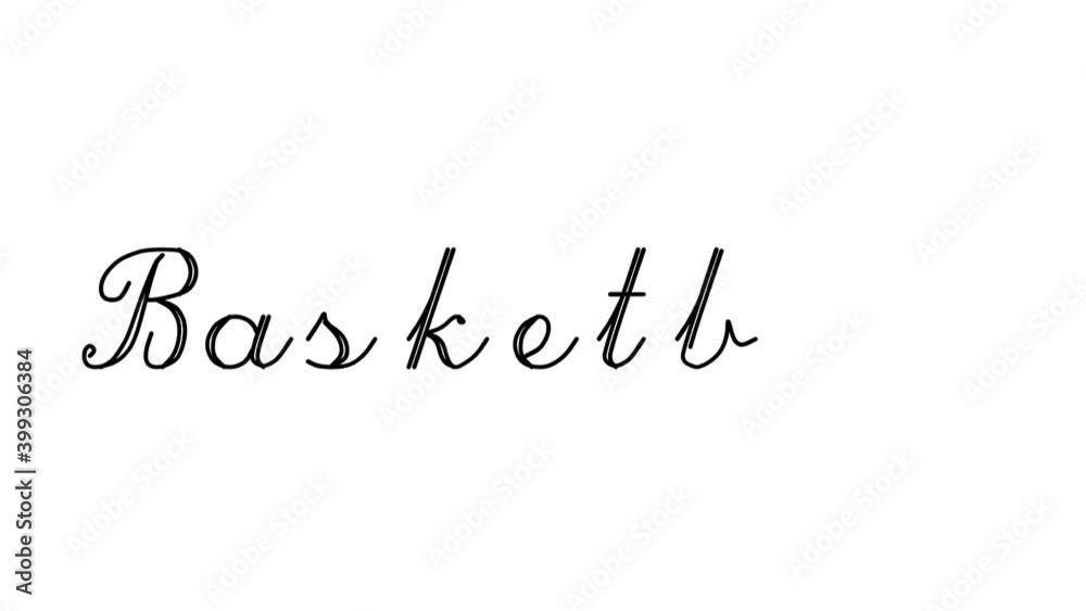 Basketball Decorative Handwriting Animation in Six Cursive and Gothic Fonts Basketball Decorative Handwriting Animation in Six Cursive and Gothic Fonts