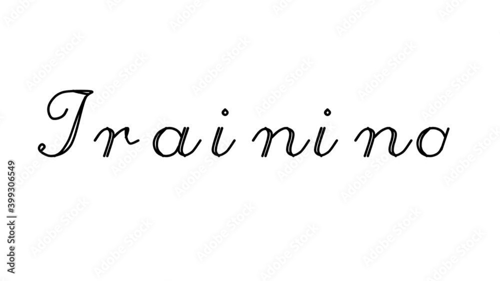 Training Decorative Handwriting Animation in Six Cursive and Gothic Fonts