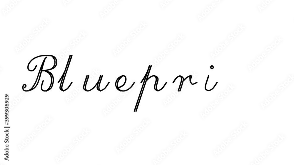Blueprint Decorative Handwriting Animation in Six Cursive and Gothic Fonts Blueprint Decorative Handwriting Animation in Six Cursive and Gothic Fonts