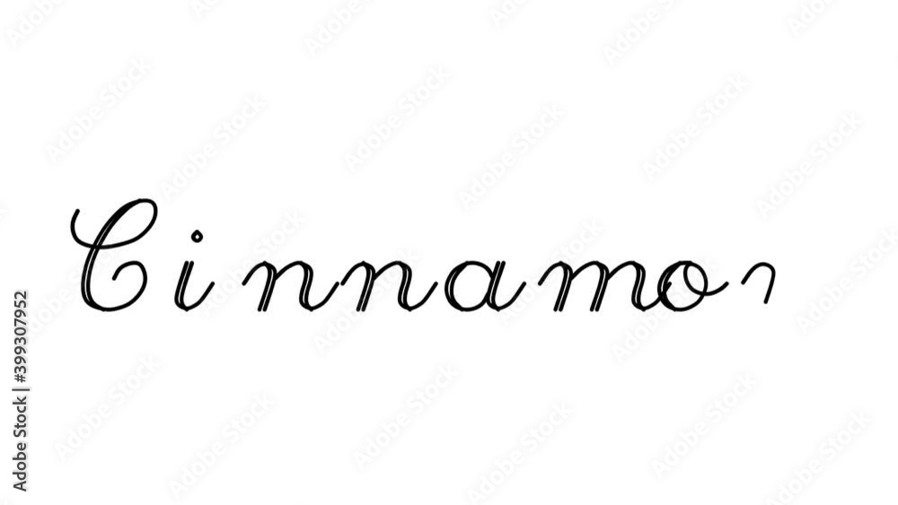 Cinnamon Decorative Handwriting Animation in Six Cursive and Gothic Fonts Cinnamon Decorative Handwriting Animation in Six Cursive and Gothic Fonts