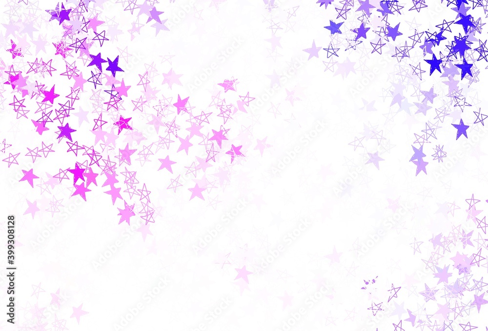 Light Pink, Blue vector template with sky stars. Light Pink, Blue vector template with sky stars.