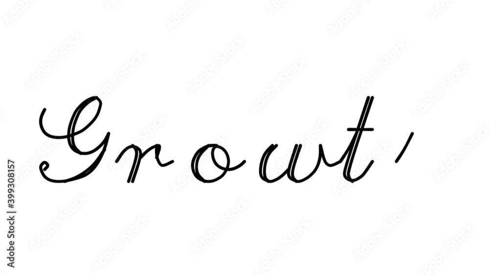 Growth Decorative Handwriting Animation in Six Cursive and Gothic Fonts