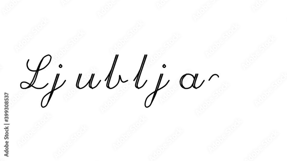 Ljubljana Decorative Handwriting Animation in Six Cursive and Gothic Fonts Ljubljana Decorative Handwriting Animation in Six Cursive and Gothic Fonts