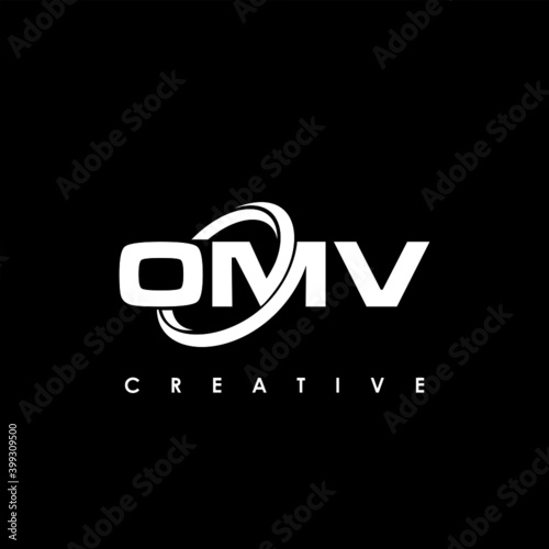 OMV Letter Initial Logo Design Template Vector Illustration photo