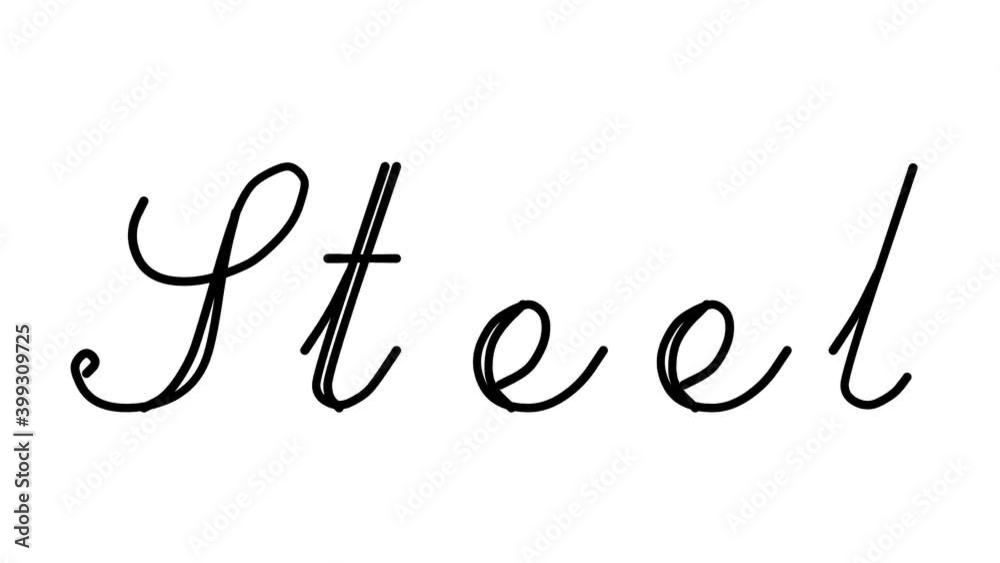 Steel Decorative Handwriting Animation in Six Cursive and Gothic Fonts Steel Decorative Handwriting Animation in Six Cursive and Gothic Fonts