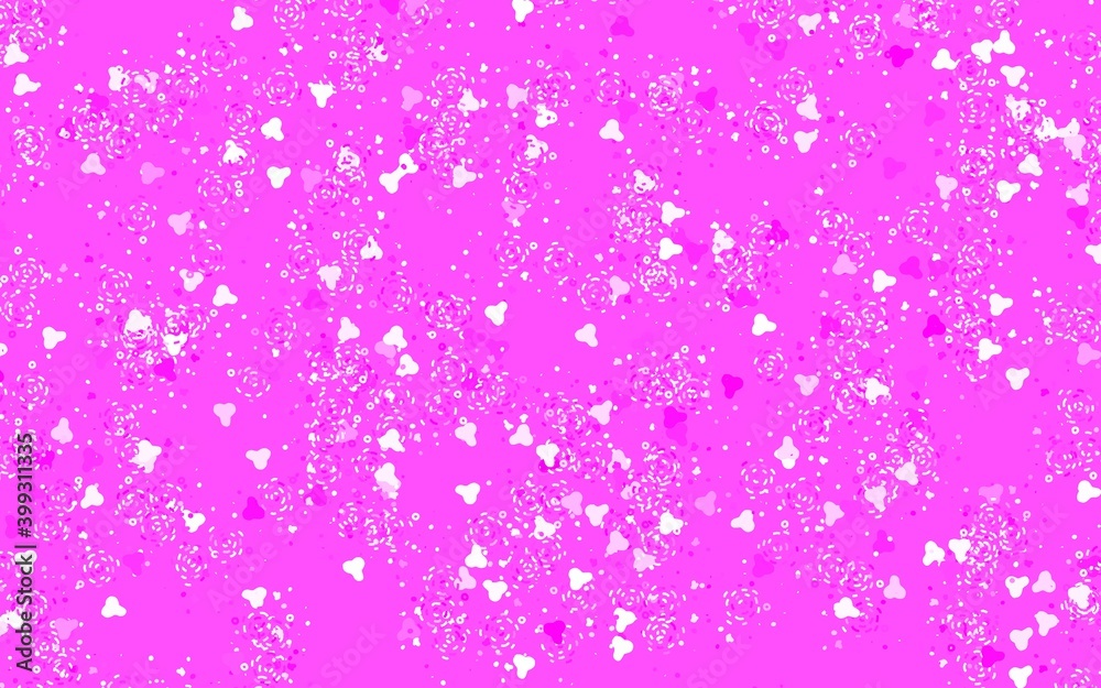 Light Pink vector texture with abstract forms. Light Pink vector texture with abstract forms.