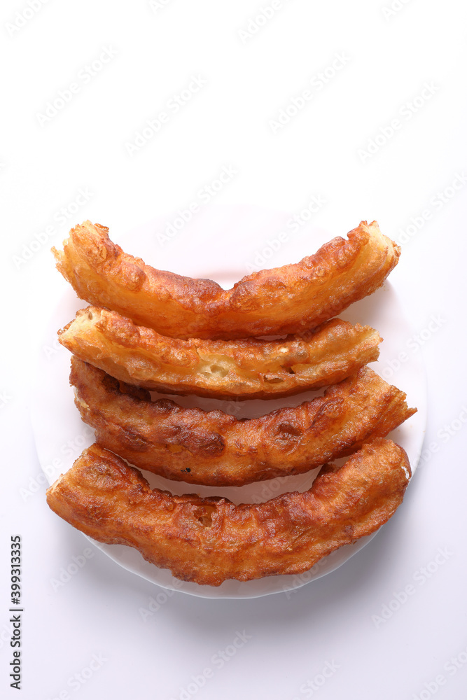 Breakfast ration of batons with white background Breakfast ration of batons with white background