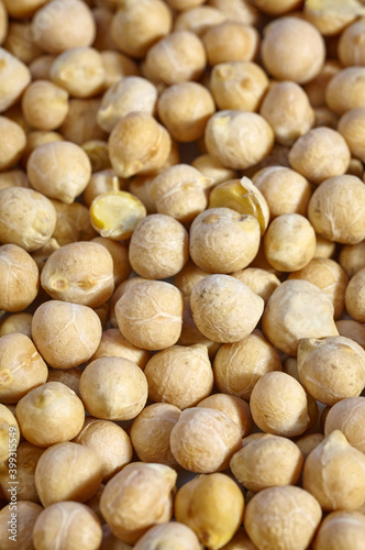 Close up picture of chickpea  shallow depth of field.