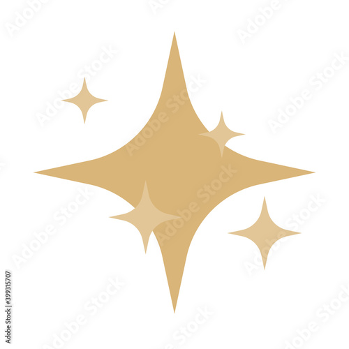 happy merry christmas golden stars decorative icons