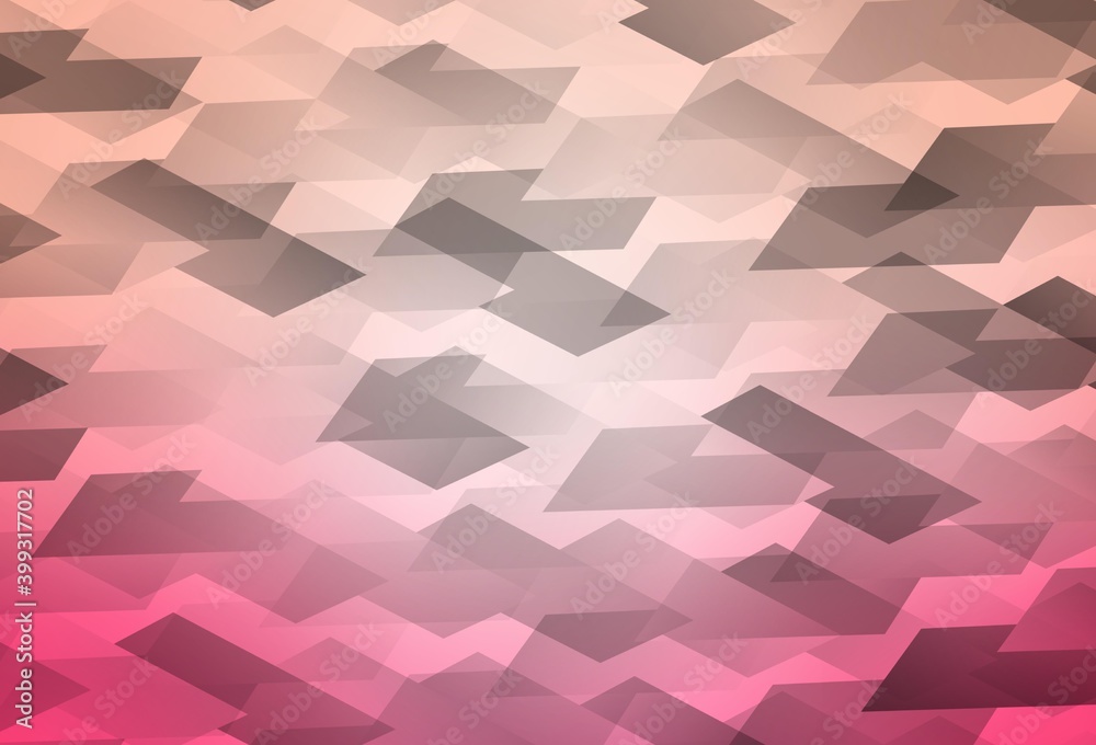 Obraz premium Light Pink vector pattern in square style.