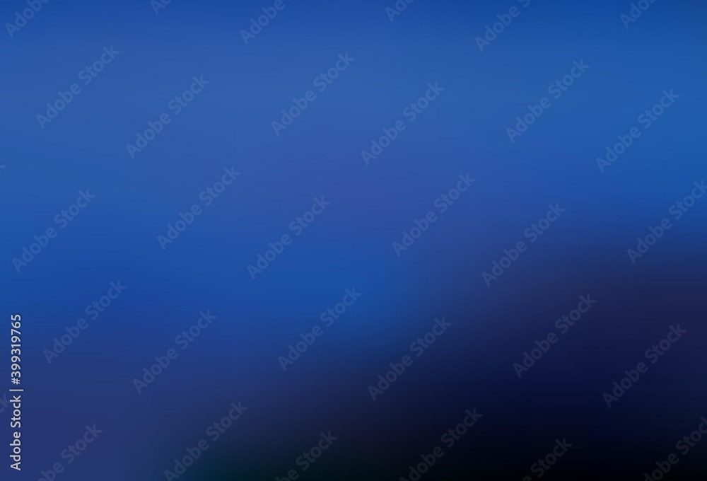 Dark BLUE vector blurred background.