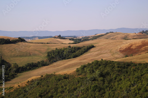 View of the Tuscan Countryside in Summer  Italy