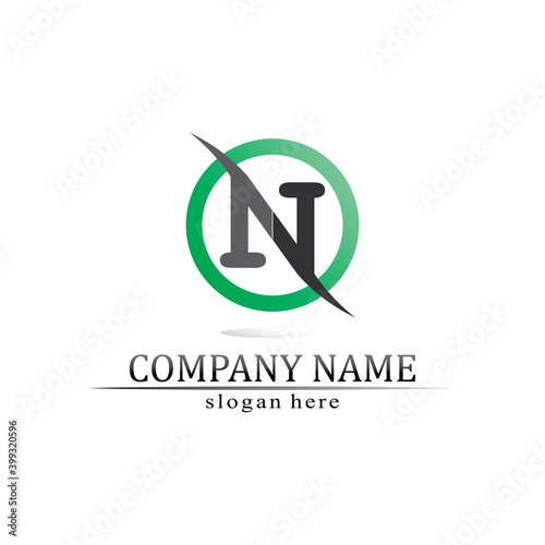 N Letter Logo Template © anggasaputro08