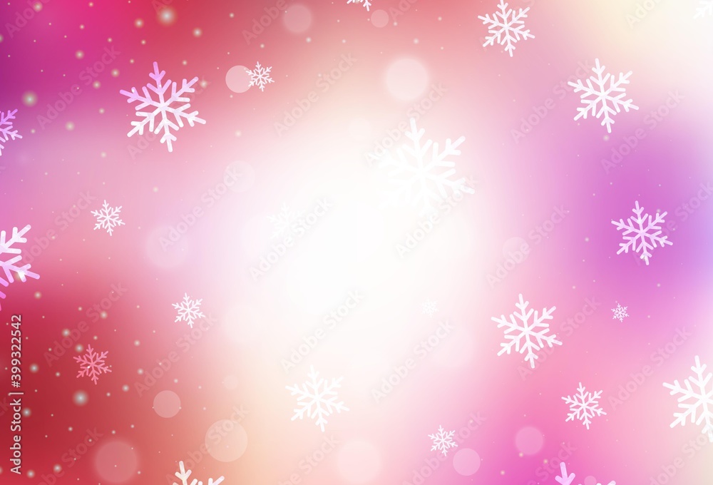 Light Red, Yellow vector backdrop in holiday style. Light Red, Yellow vector backdrop in holiday style.