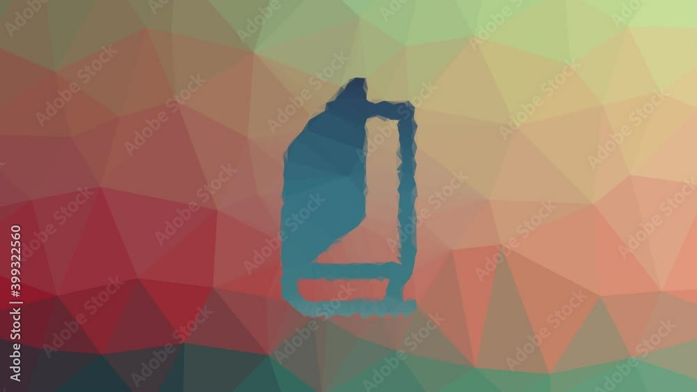 book library appearing techno tessellated looping animated triangles
